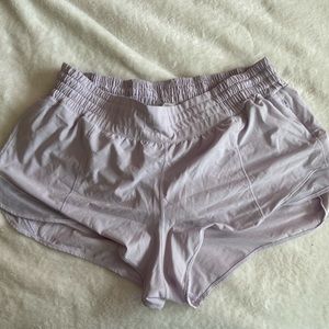 Purple Lululemon hotty hot shorts